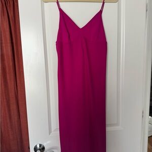 Chic Magenta Dress with Tie Back